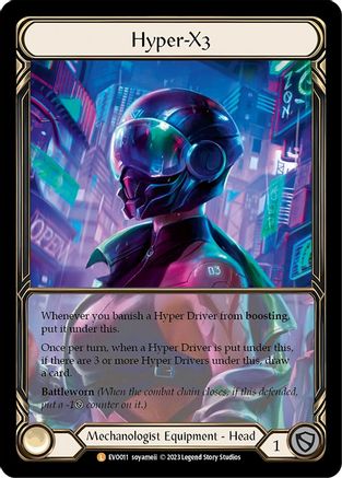Hyper-X3 (Extended Art) (EVO011) [Bright Lights] Cold Foil - Deck Out Gaming