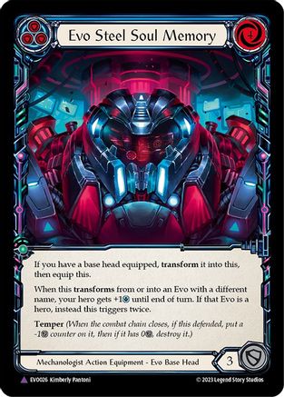 Evo Steel Soul Memory (Marvel) (EVO026) [Bright Lights] Cold Foil - Deck Out Gaming