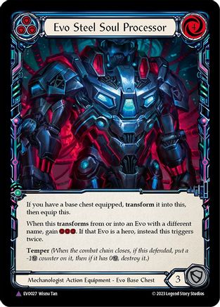 Evo Steel Soul Processor (Marvel) (EVO027) [Bright Lights] Cold Foil - Deck Out Gaming