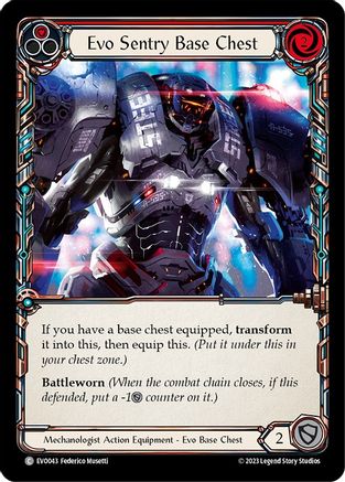 Evo Sentry Base Chest (EVO043) [Bright Lights] Cold Foil - Deck Out Gaming
