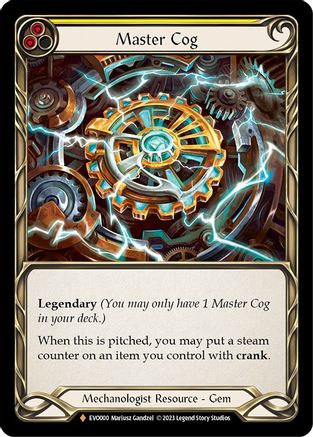 Master Cog (EVO000) [Bright Lights] Cold Foil - Deck Out Gaming