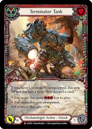 Terminator Tank (Extended Art) (EVO055) [Bright Lights] Rainbow Foil - Deck Out Gaming