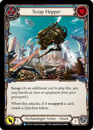 Scrap Hopper (Blue) (EVO110) [Bright Lights] - Deck Out Gaming