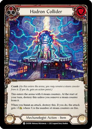 Hadron Collider (Red) (EVO090) [Bright Lights] Rainbow Foil - Deck Out Gaming