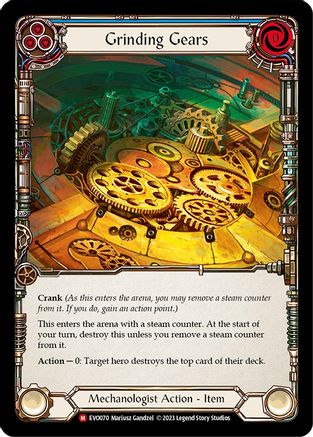Grinding Gears (EVO070) [Bright Lights] Rainbow Foil - Deck Out Gaming