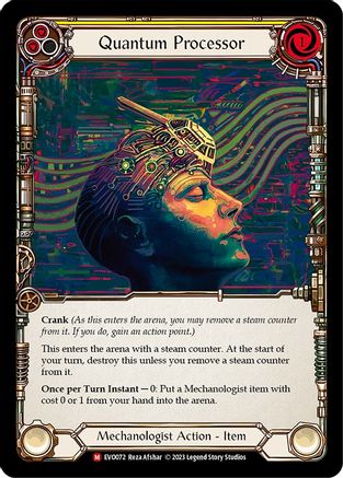 Quantum Processor (EVO072) [Bright Lights] Rainbow Foil - Deck Out Gaming