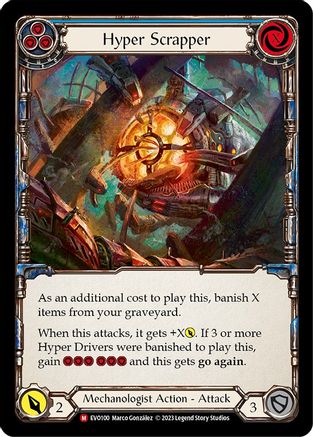 Hyper Scrapper (EVO100) [Bright Lights] Rainbow Foil - Deck Out Gaming