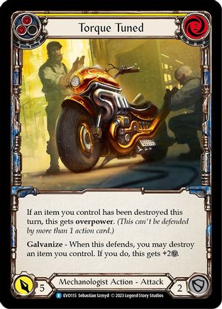 Torque Tuned (Yellow) (EVO115) [Bright Lights] - Deck Out Gaming