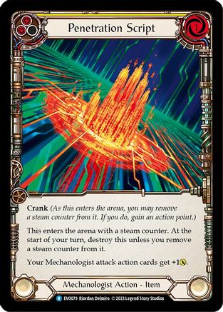 Penetration Script (EVO079) [Bright Lights] Rainbow Foil - Deck Out Gaming
