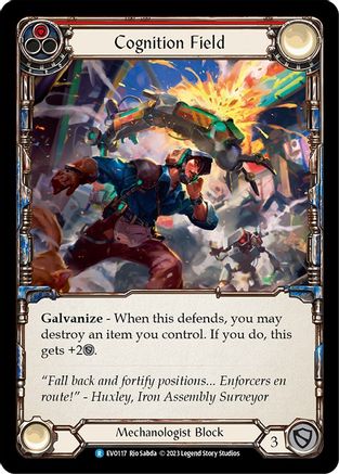 Cognition Field (Red) (EVO117) [Bright Lights] Rainbow Foil - Deck Out Gaming