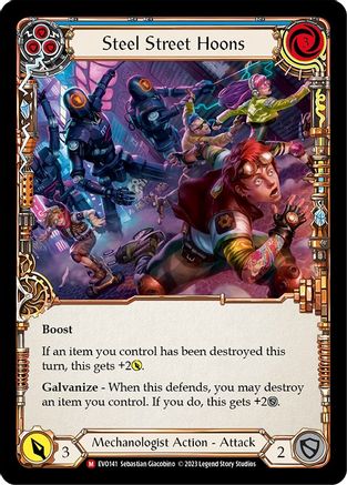 Steel Street Hoons (EVO141) [Bright Lights] Rainbow Foil - Deck Out Gaming