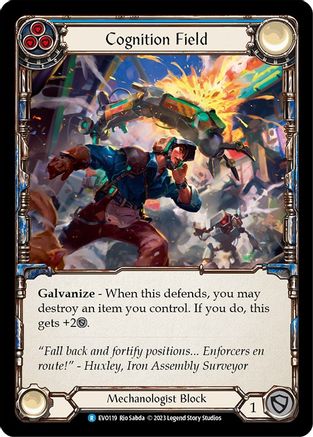 Cognition Field (Blue) (EVO119) [Bright Lights] Rainbow Foil - Deck Out Gaming
