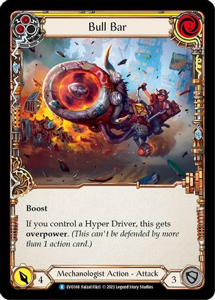 Bull Bar (Yellow) (EVO148) [Bright Lights] Rainbow Foil - Deck Out Gaming