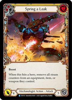 Spring a Leak (Yellow) (EVO151) [Bright Lights] Rainbow Foil - Deck Out Gaming