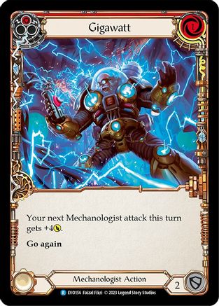 Gigawatt (Red) (EVO156) [Bright Lights] Rainbow Foil - Deck Out Gaming