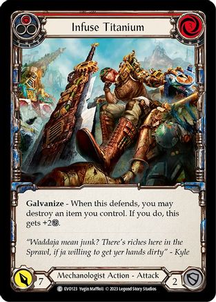 Infuse Titanium (Red) (EVO123) [Bright Lights] Rainbow Foil - Deck Out Gaming