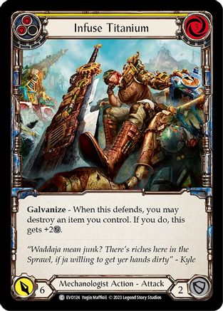 Infuse Titanium (Yellow) (EVO124) [Bright Lights] - Deck Out Gaming