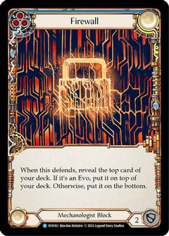 Firewall (Blue) (EVO161) [Bright Lights] Rainbow Foil - Deck Out Gaming