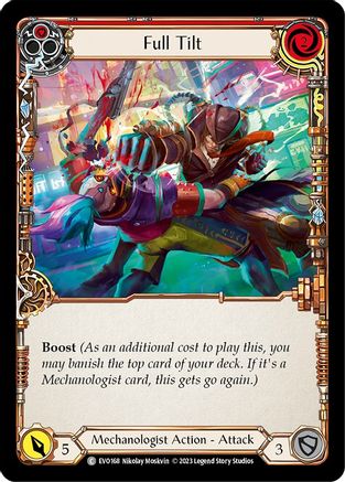 Full Tilt (Red) (EVO168) [Bright Lights] Rainbow Foil - Deck Out Gaming