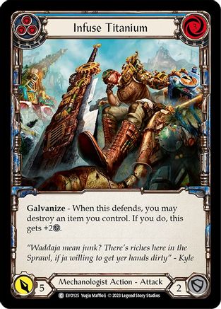 Infuse Titanium (Blue) (EVO125) [Bright Lights] - Deck Out Gaming