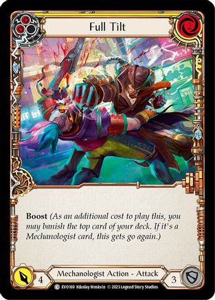Full Tilt (Yellow) (EVO169) [Bright Lights] Rainbow Foil - Deck Out Gaming