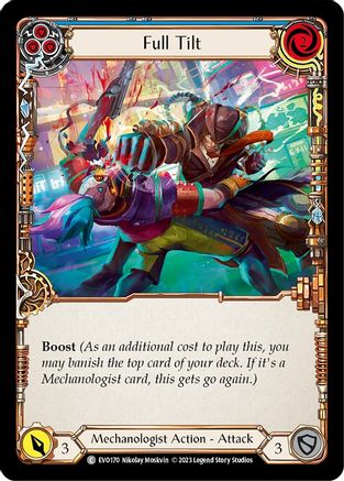 Full Tilt (Blue) (EVO170) [Bright Lights] Rainbow Foil - Deck Out Gaming