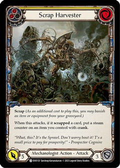 Scrap Harvester (Yellow) (EVO133) [Bright Lights] Rainbow Foil - Deck Out Gaming