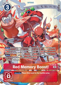 Red Memory Boost! - P-035 (Digimon Adventure Box 2) (P-035) [Digimon Promotion Cards] Foil - Deck Out Gaming