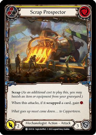 Scrap Prospector (Yellow) (EVO136) [Bright Lights] - Deck Out Gaming