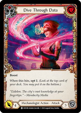Dive Through Data (Red) (EVO189) [Bright Lights] - Deck Out Gaming