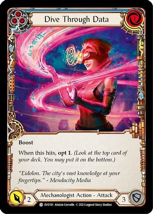 Dive Through Data (Blue) (EVO191) [Bright Lights] - Deck Out Gaming