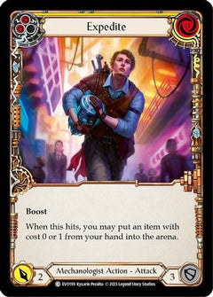 Expedite (Yellow) (EVO199) [Bright Lights] Rainbow Foil - Deck Out Gaming