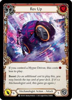 Rev Up (Red) (EVO183) [Bright Lights] Rainbow Foil - Deck Out Gaming