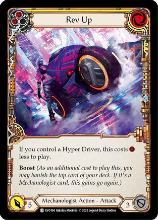 Rev Up (Yellow) (EVO184) [Bright Lights] - Deck Out Gaming