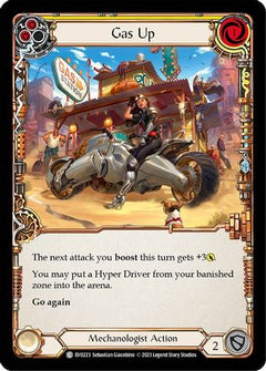 Gas Up (Yellow) (EVO223) [Bright Lights] Rainbow Foil - Deck Out Gaming