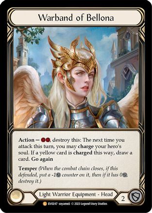 Warband of Bellona (EVO247) [Bright Lights] Rainbow Foil - Deck Out Gaming