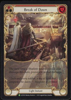 Break of Dawn (Red) - LGS169 (LGS169) [Flesh and Blood: Promo Cards] Rainbow Foil - Deck Out Gaming