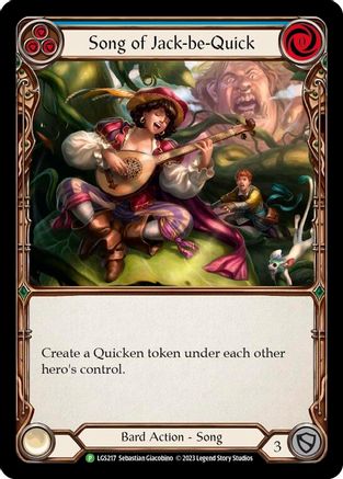 Song of Jack-be-Quick - LGS217 (LGS217) [Flesh and Blood: Promo Cards] Rainbow Foil - Deck Out Gaming