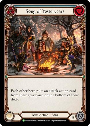 Song of Yesteryears - LGS222 (LGS222) [Flesh and Blood: Promo Cards] Rainbow Foil - Deck Out Gaming