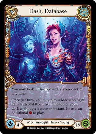 Dash, Database // Teklo Leveler (EVO002//EVO009) [Bright Lights] - Deck Out Gaming