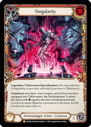 Singularity // Teklovossen, the Mechropotent (EVO010) [Bright Lights] - Deck Out Gaming