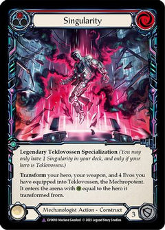 Singularity // Teklovossen, the Mechropotent (Marvel) (EVO010) [Bright Lights] Cold Foil - Deck Out Gaming