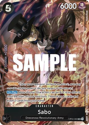 Sabo (Sealed Battle 2023 Vol. 1) (OP04-083) [One Piece Promotion Cards] Foil - Deck Out Gaming