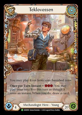 Teklovossen - HER099 (HER099) [Flesh and Blood: Promo Cards] Rainbow Foil - Deck Out Gaming
