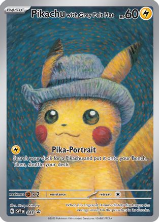 Pikachu with Grey Felt Hat (85) [SV: Scarlet & Violet Promo Cards] - Deck Out Gaming