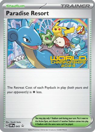 Paradise Resort - 045 (World Championships 2023) (45) [SV: Scarlet & Violet Promo Cards] - Deck Out Gaming