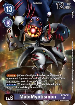 MaloMyotismon (Tamer Party Pack -The Beginning-) (BT3-092) [Release Special Booster] Foil - Deck Out Gaming