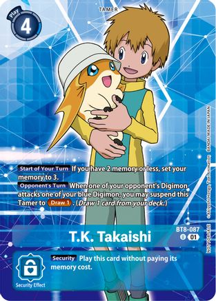 T.K. Takaishi (Tamer Party Pack -The Beginning-) (BT8-087) [New Awakening] Foil - Deck Out Gaming