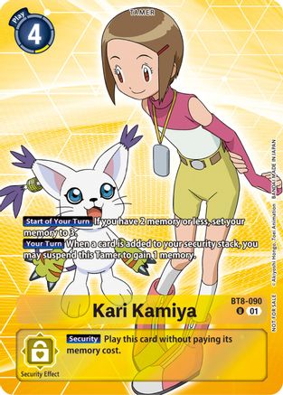 Kari Kamiya (Tamer Party Pack -The Beginning-) (BT8-090) [New Awakening] Foil - Deck Out Gaming