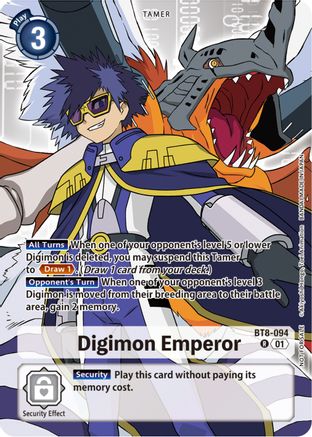 Digimon Emperor (Tamer Party Pack -The Beginning-) (BT8-094) [New Awakening] Foil - Deck Out Gaming